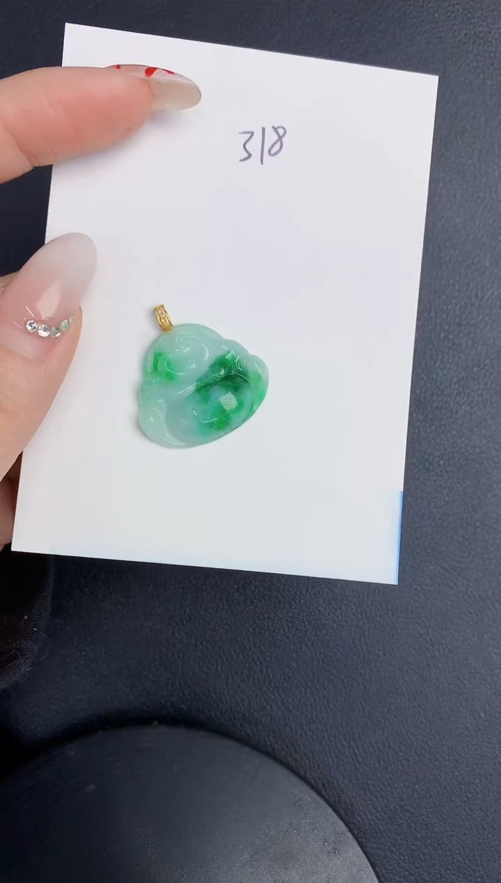 【闪购商品】翡翠颈饰18K金镶嵌000000000000