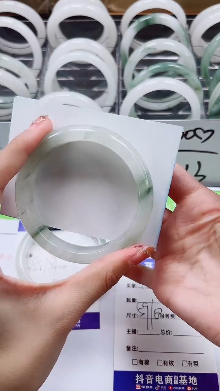 【闪购商品】石英质玉手镯合金A153-59/60