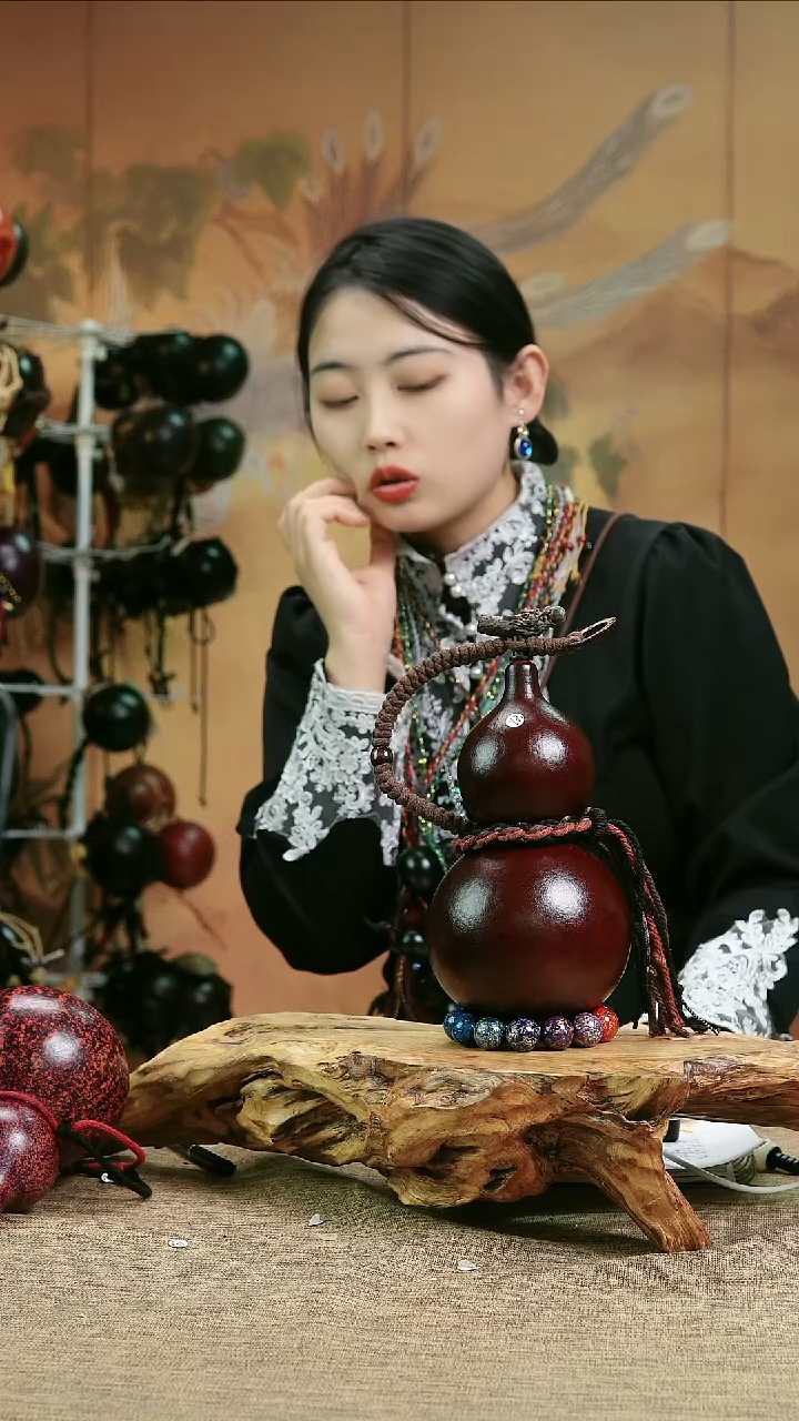 【闪购商品】298—光岳葫天然大漆酒葫芦不含漆珠