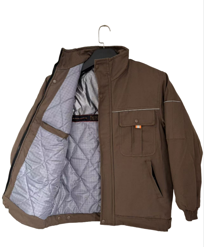 冬季工作服男棉服外套加厚防寒耐磨耐脏上衣工地仓库汽修棉衣工装