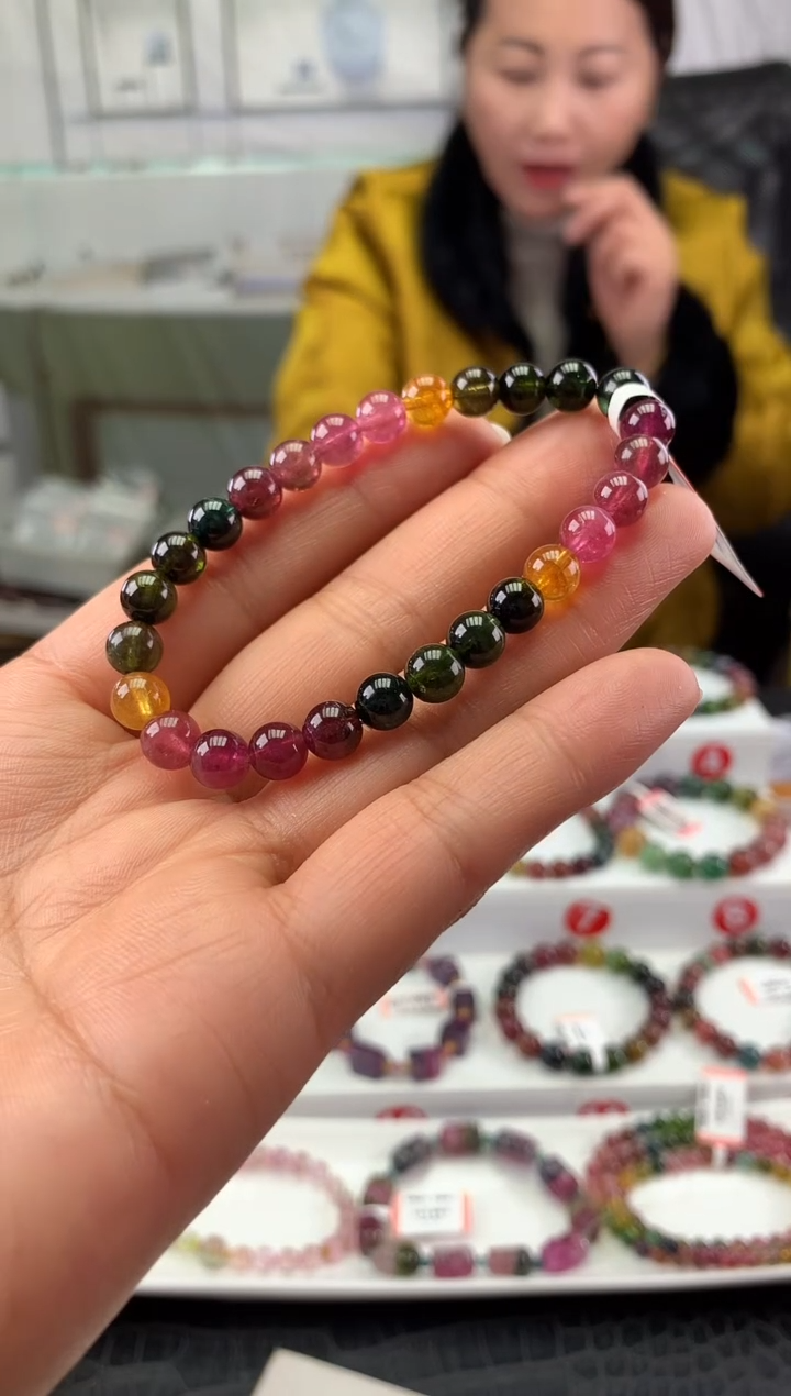 未镶嵌手串碧玺多样性发一条