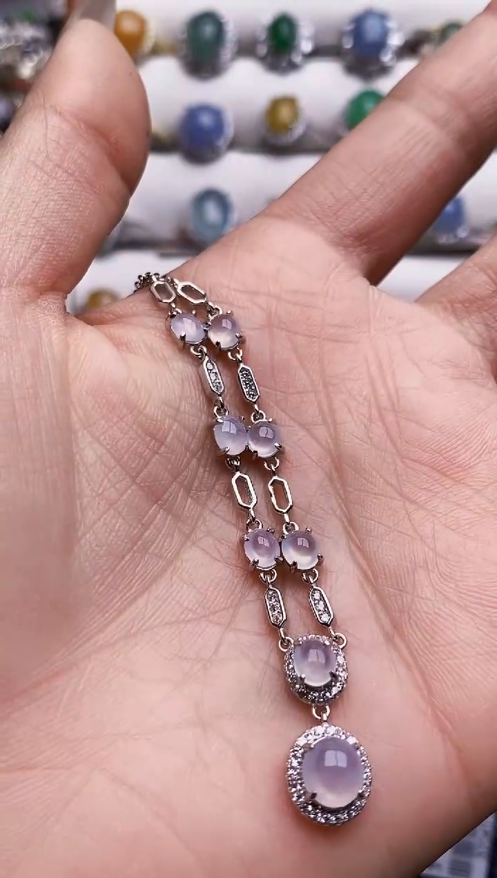 银S925镶嵌戒指翡翠3033