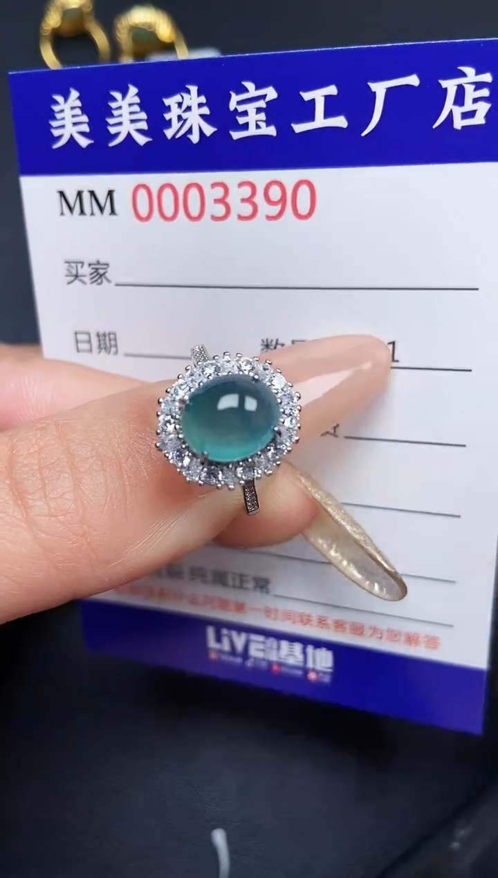 【闪购商品】翡翠颈饰银S925镶嵌3390