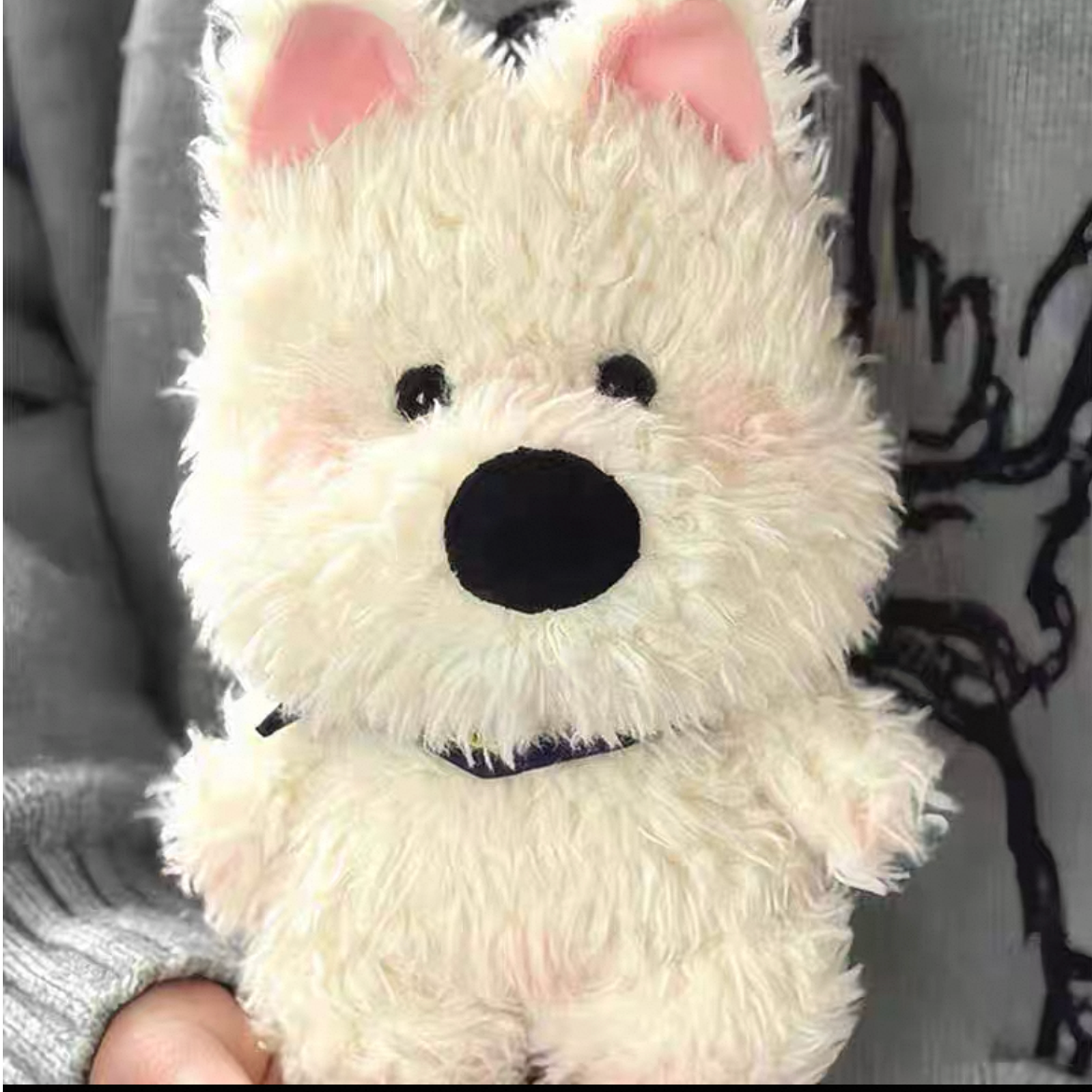 可爱小狗狗玩偶西高地公仔毛绒玩具女孩睡觉抱布娃娃生日礼物