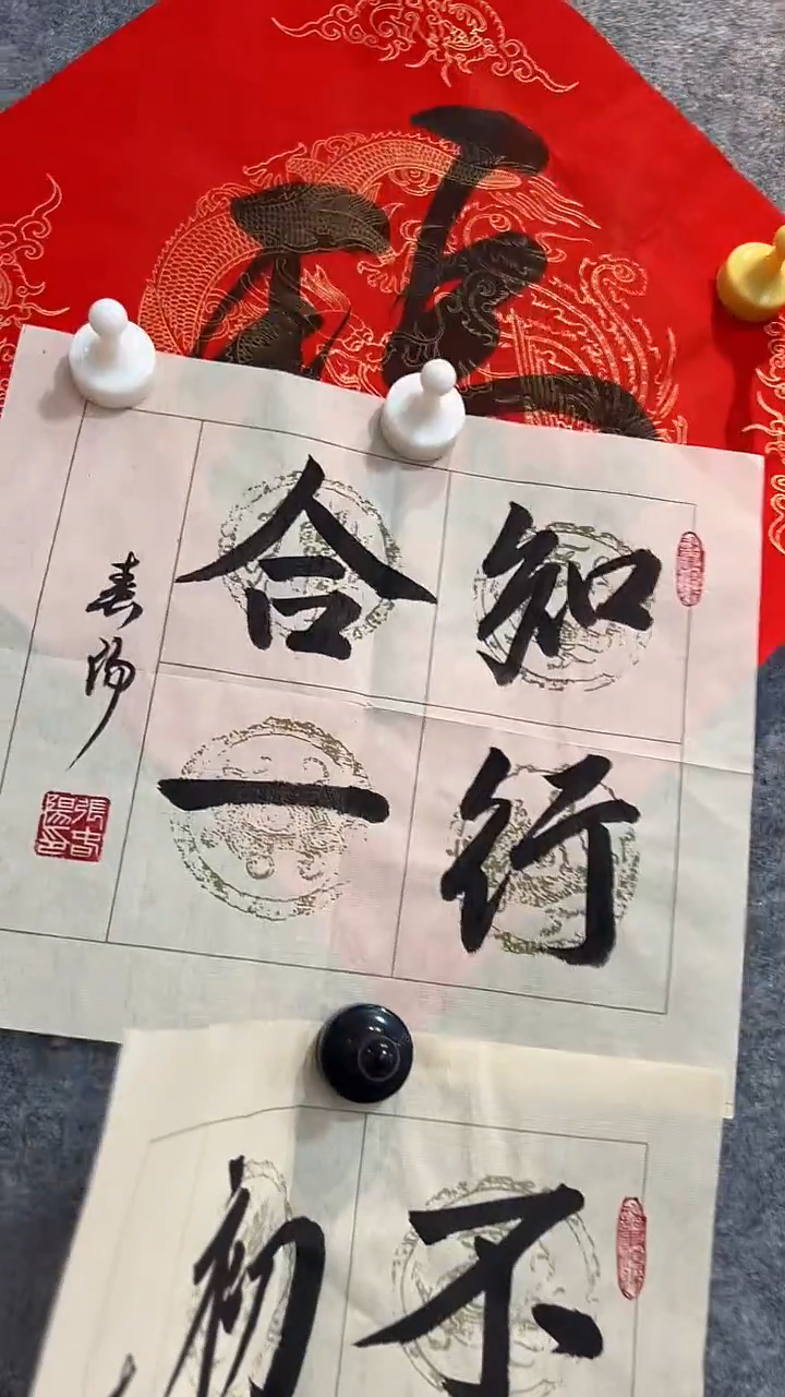 书法春阳老师手写知行合一
