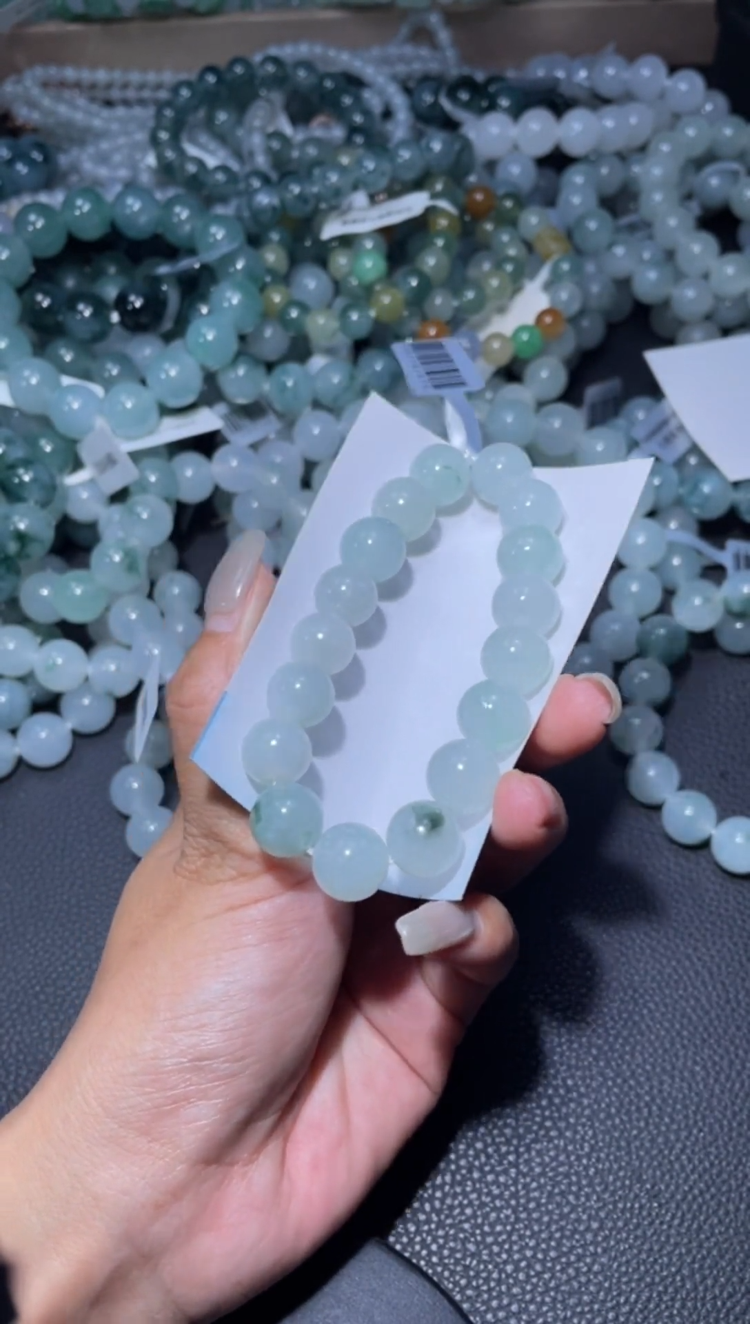 【闪购商品】定制翡翠未镶嵌天然缅甸A货翡翠手串12