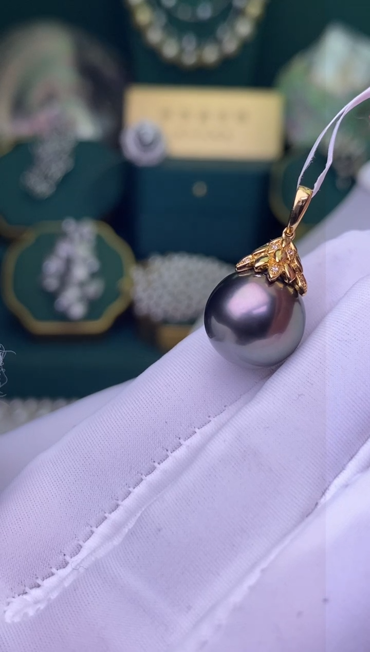 【闪购商品】海水珍珠颈饰18K金镶嵌1