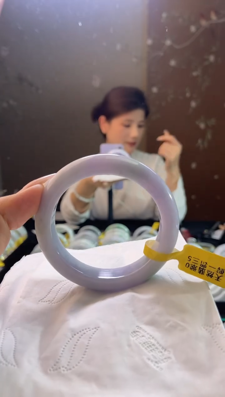 未镶嵌手镯翡翠@**@圈口54-55