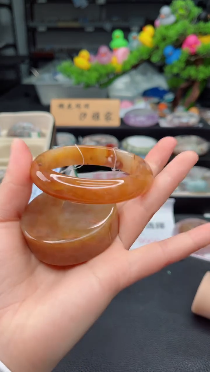 【闪购商品】石英质玉未镶嵌手镯61圈口 （赠品镯心）677078