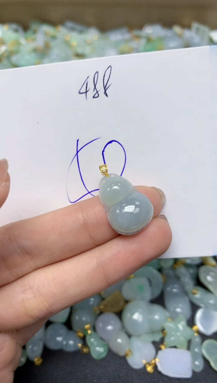 【闪购商品】翡翠颈饰18K金镶嵌天然翡翠A货