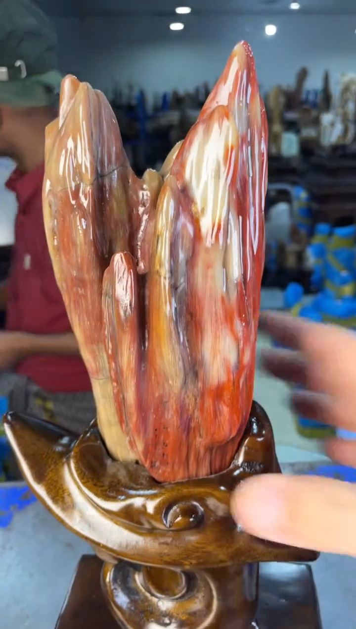 未镶嵌摆件硅化玉31