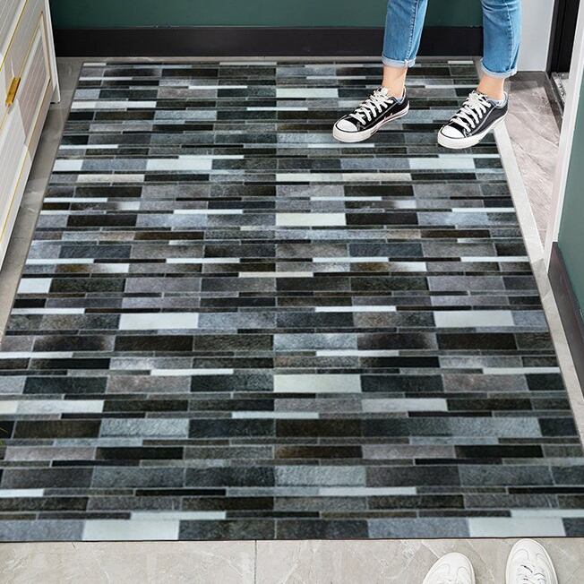 居家好物Y四季地毯外贸尾单简约卧室茶几地毯-水晶绒防滑