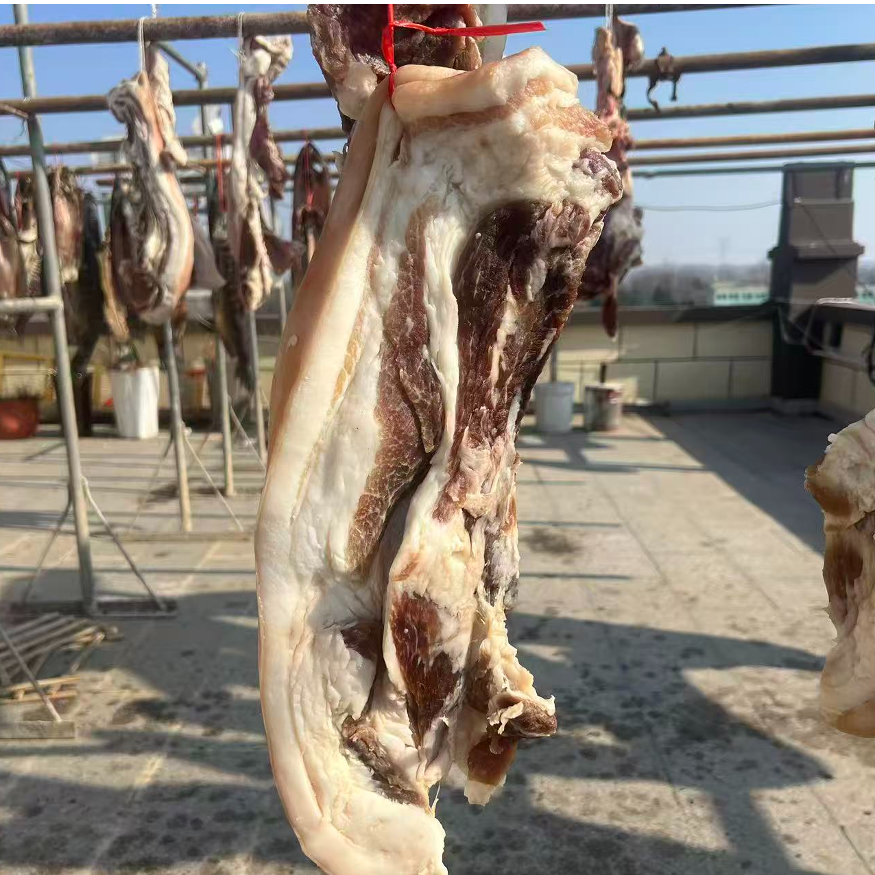 潢川风干腊肉新鲜健康猪肉不喂饲料农家土猪肉