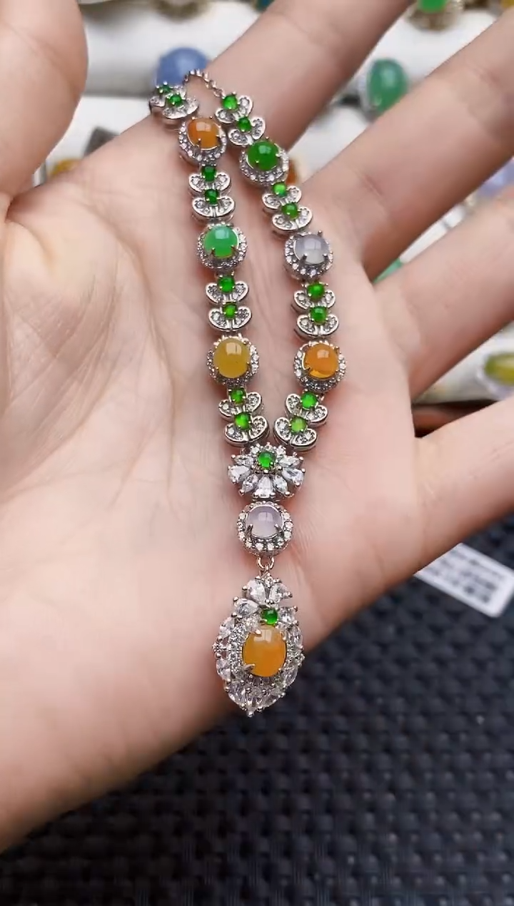 银S925镶嵌戒指翡翠1232