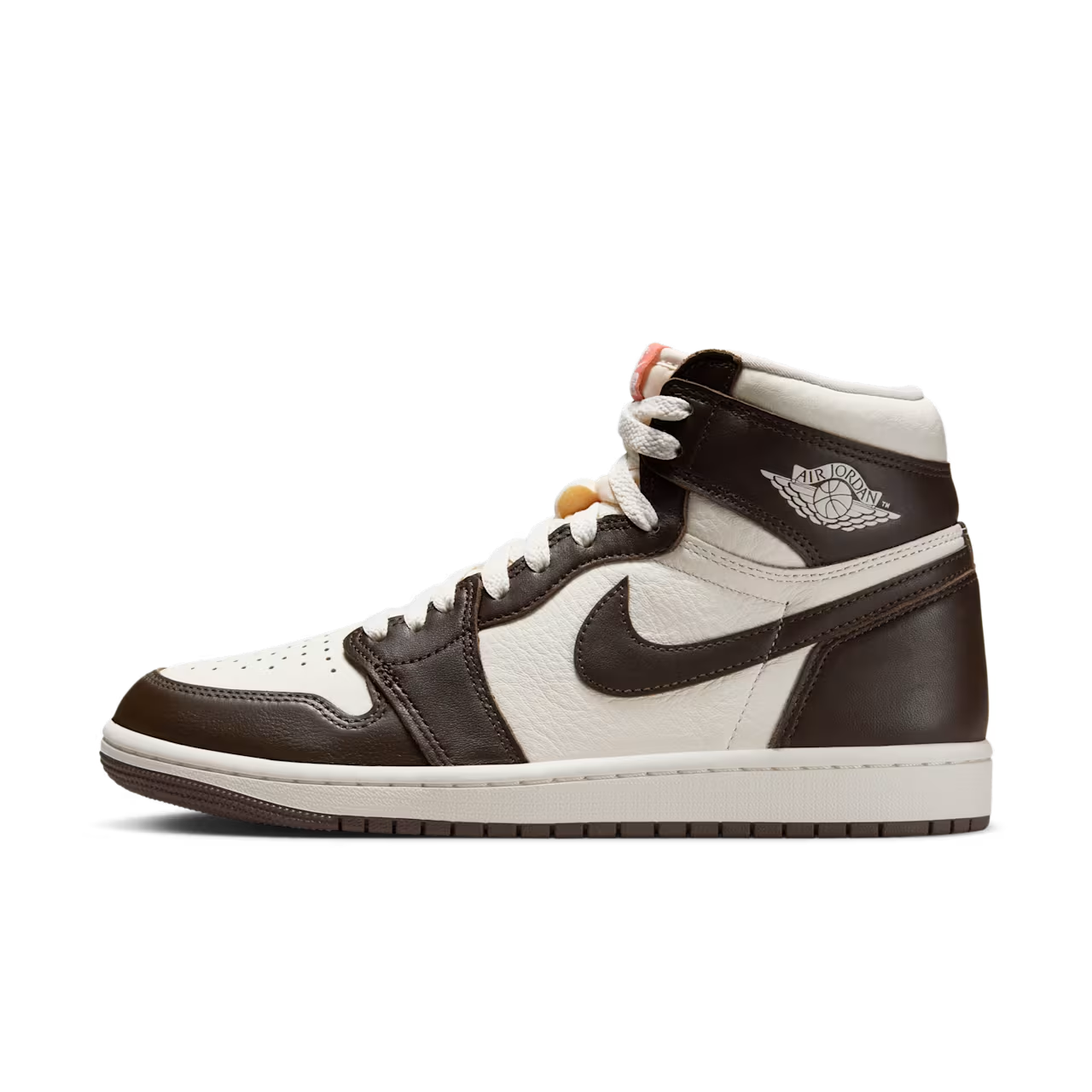Nike/耐克官方正品air jordan 1 男女款流光风棕色板鞋FD2596-200