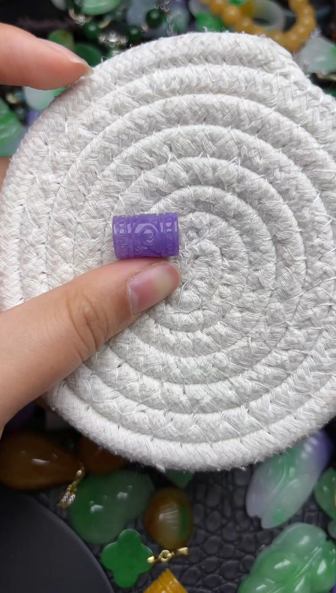 颈饰未镶嵌翡翠缅甸翡翠吊坠