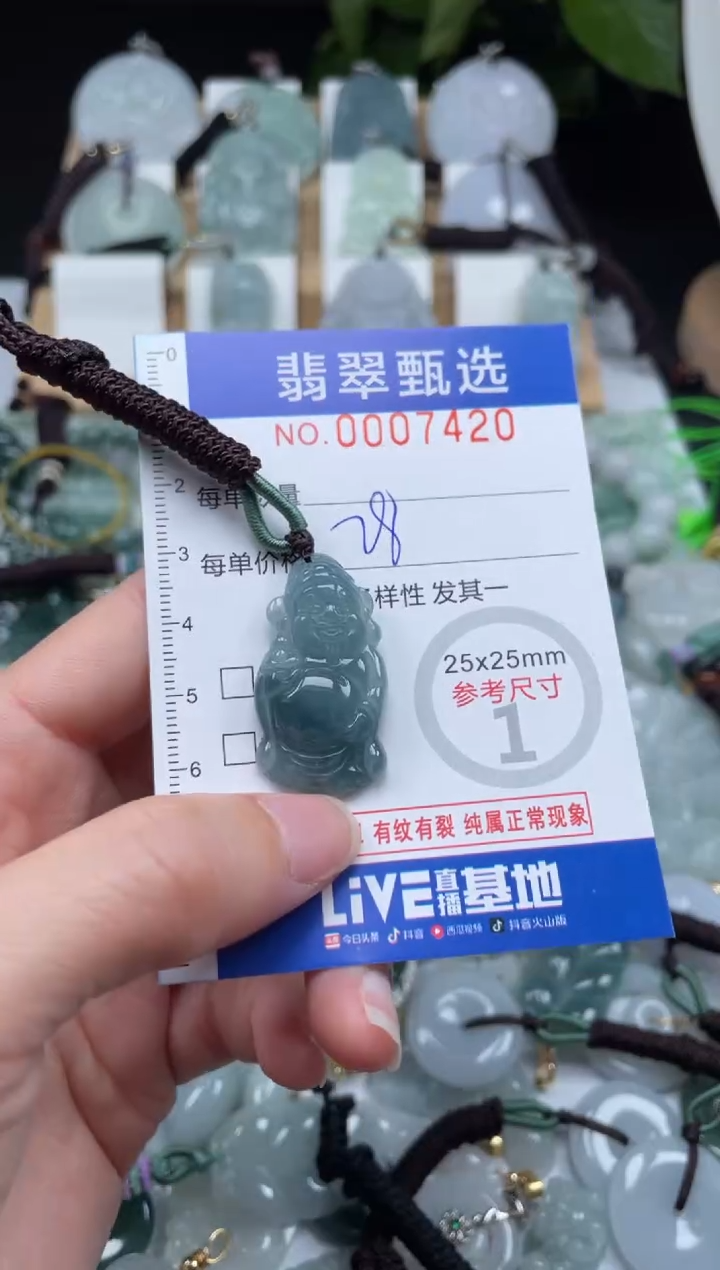 【闪购商品】翡翠未镶嵌颈饰00..7420