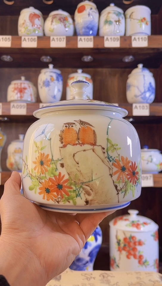 迎君陶瓷纯手工手绘  1