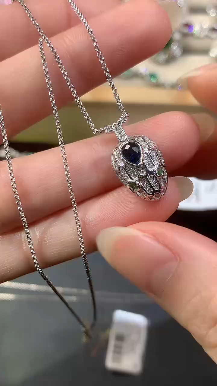 套链蓝宝石18K金镶嵌D270|6800