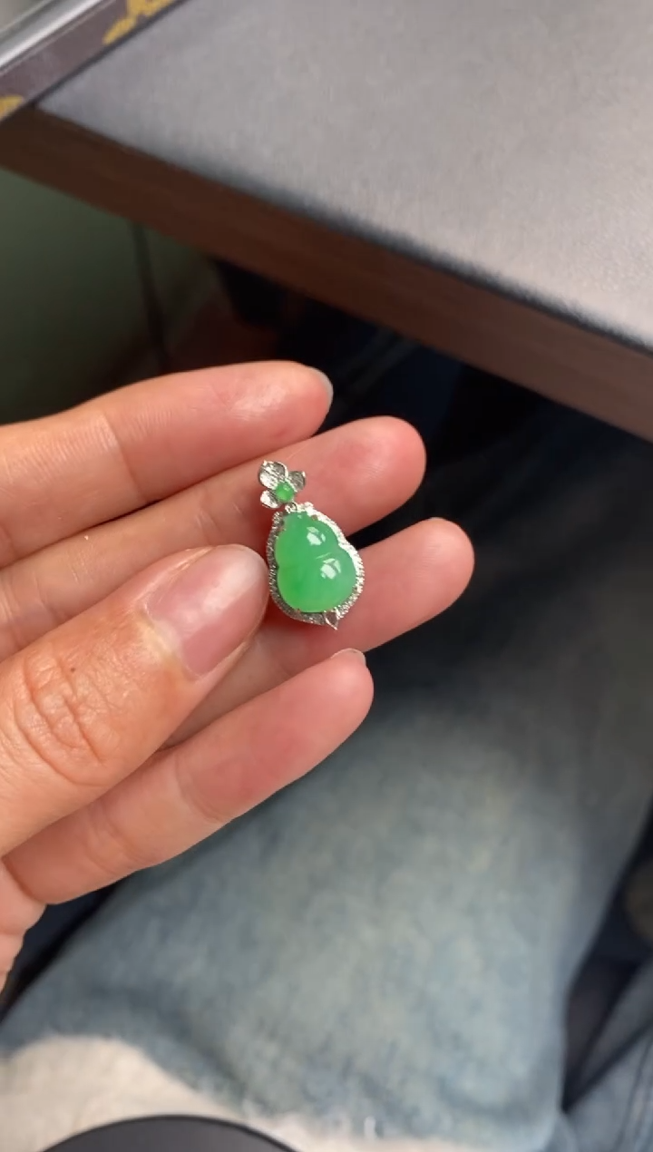 【闪购商品】定制翡翠18K金镶嵌模式推广期24小时鉴赏期