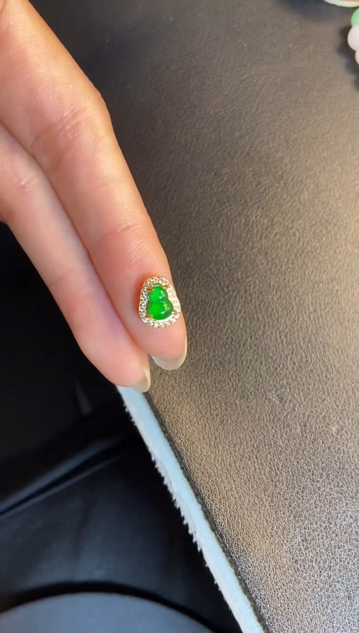 吊坠(不含链)银S925镶嵌翡翠1