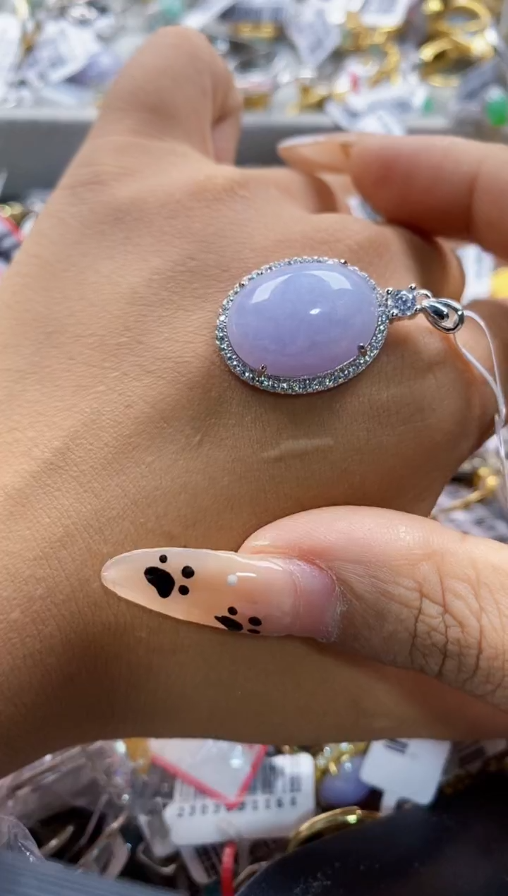 翡翠戒指银S925镶嵌666666    3