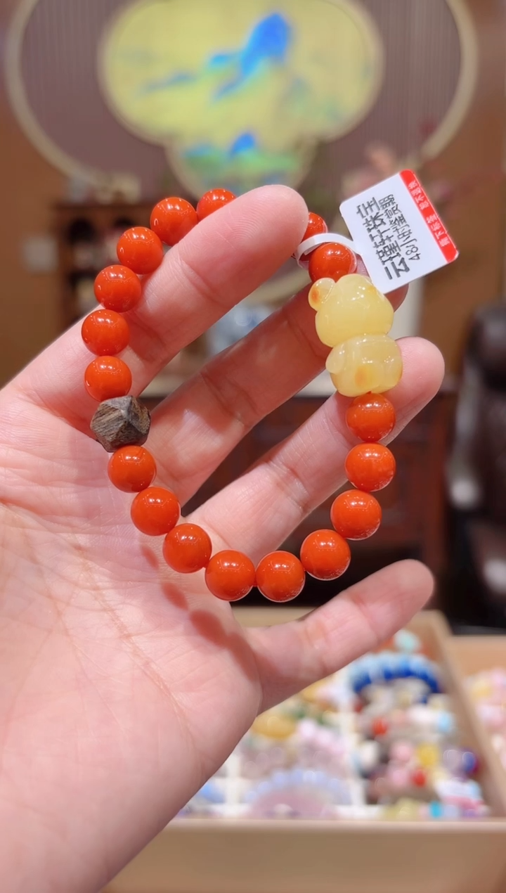 【闪购商品】南红玛瑙手串未镶嵌设计款珠串