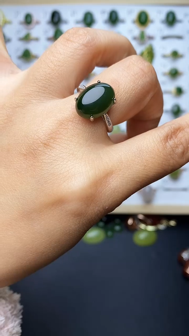 【闪购商品】和田玉戒指未镶嵌1