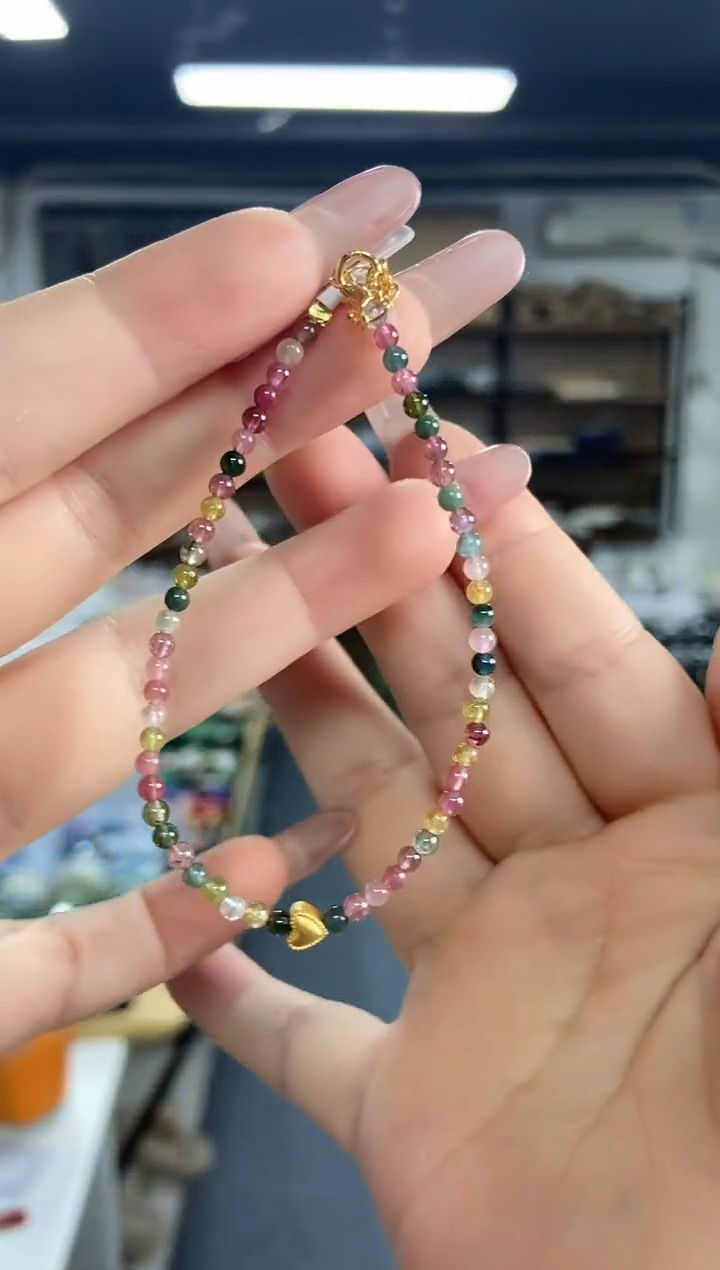 手串未镶嵌碧玺多样性发其一颜色微差