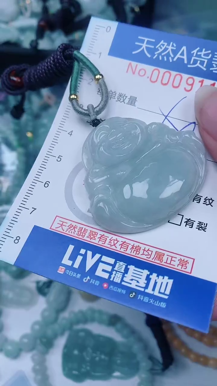 翡翠未镶嵌颈饰00009115