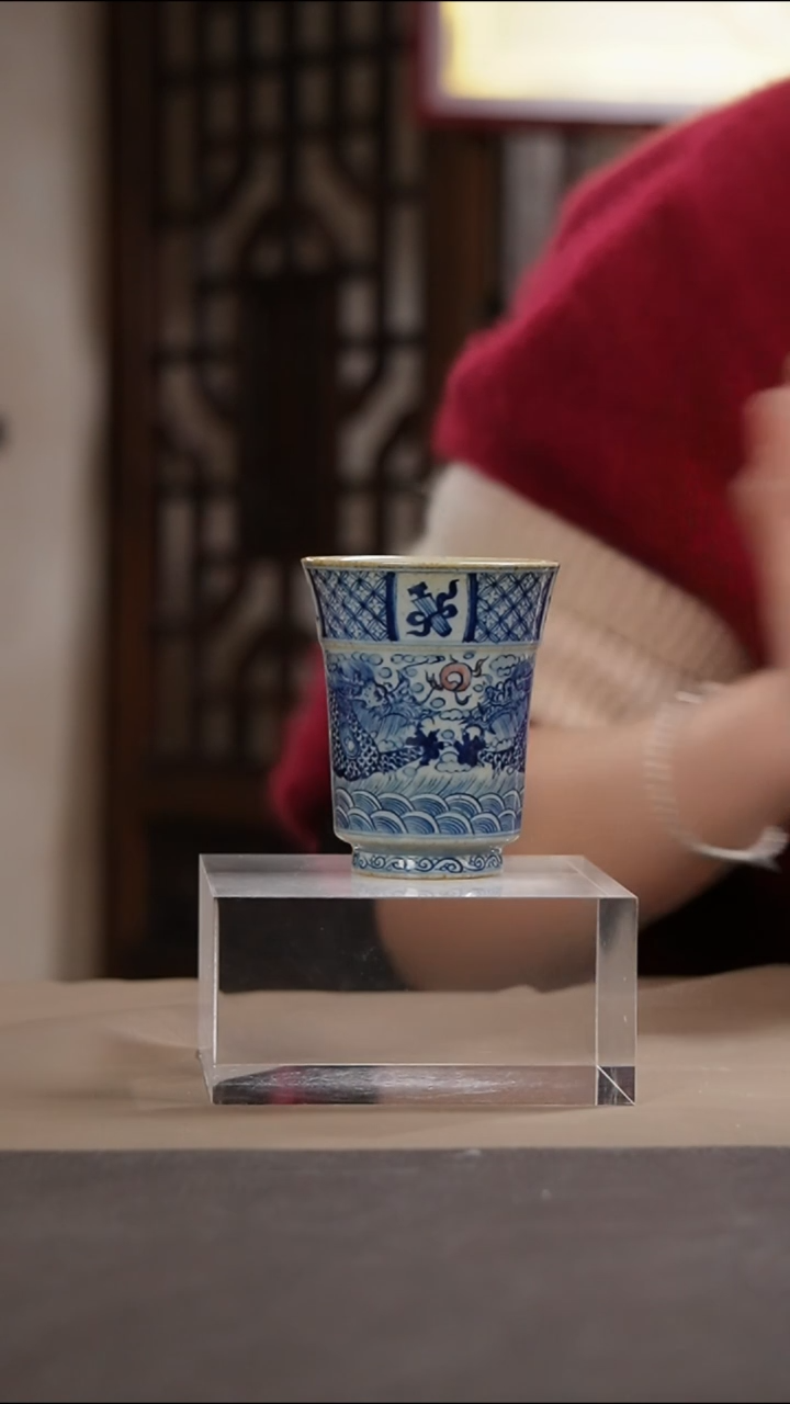 【闪购商品】其他鹤云景德镇手工陶瓷龙纹主人杯