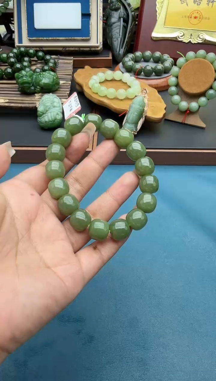 未镶嵌手串和田玉szqyq13