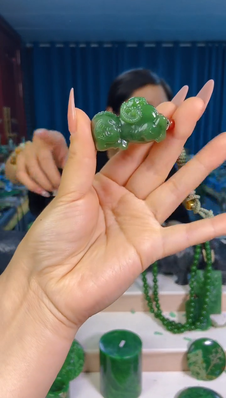 和田玉未镶嵌挂件1