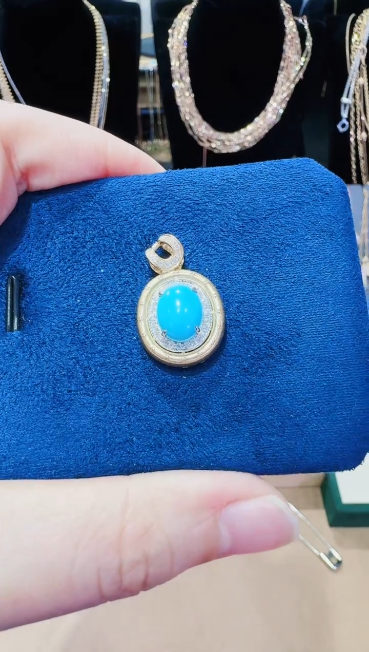 【闪购商品】钻石吊坠(不含链)18K金镶嵌吊坠