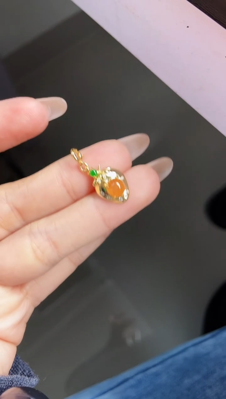 颈饰银S925镶嵌翡翠12