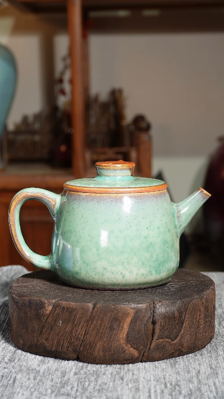 茶盏传奇钧窑八卦壶