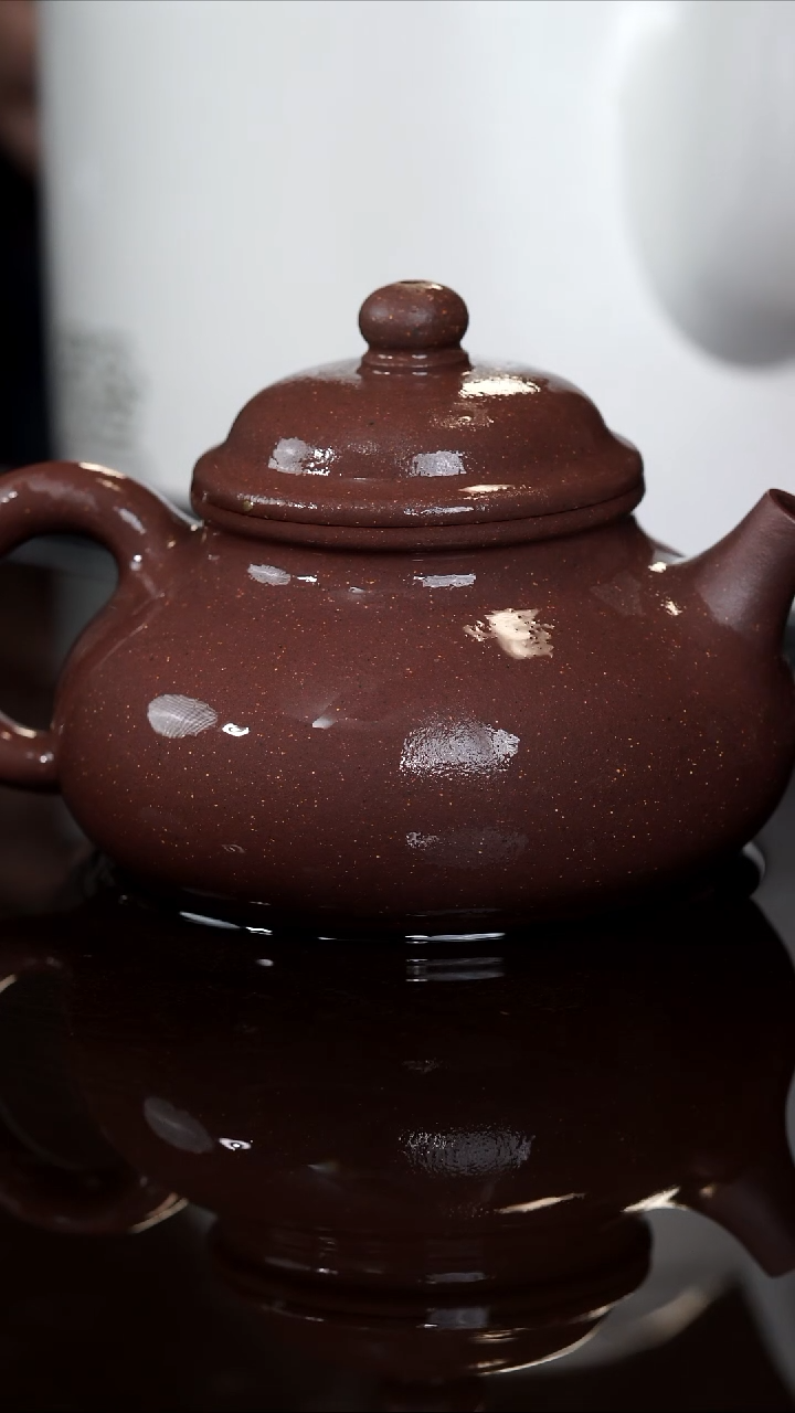 茶壶紫砂容天紫玉金砂半手工