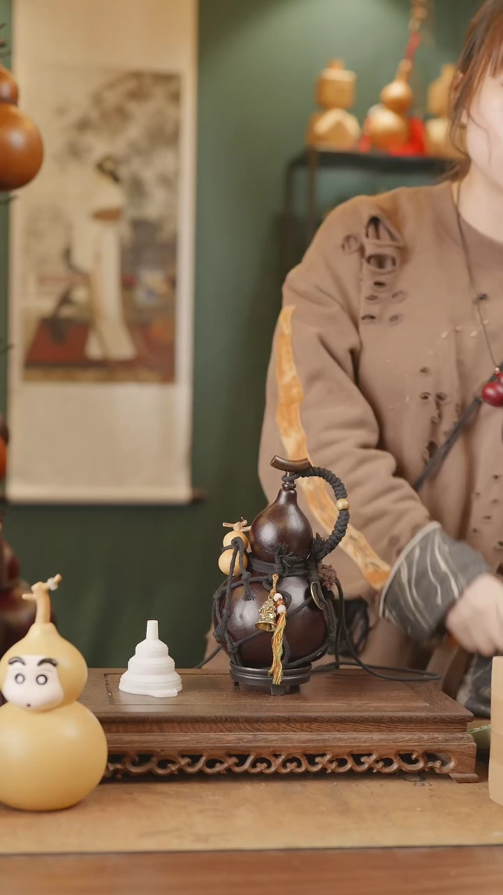 【闪购商品】174号精品天然大漆工艺防渗内胆酒葫芦~