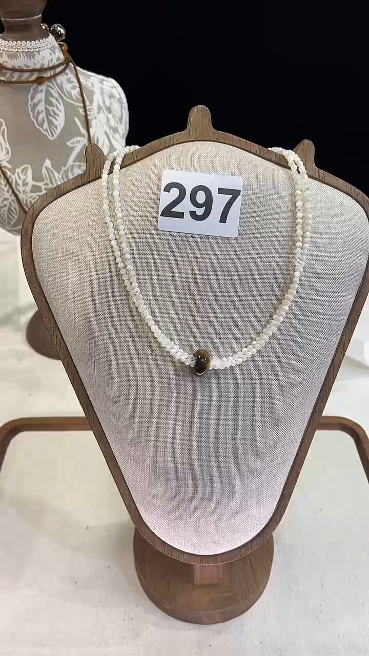 项链钛钢淡水珍珠297