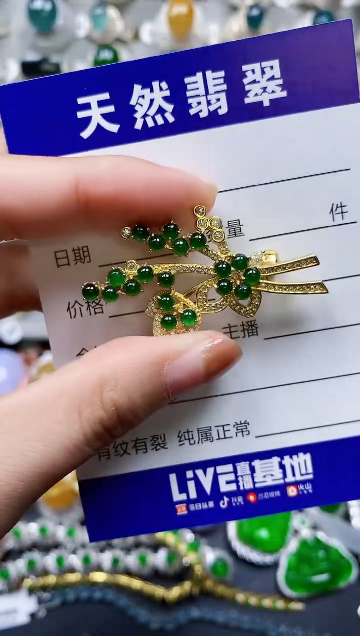 【闪购商品】翡翠颈饰银S925镶嵌0385