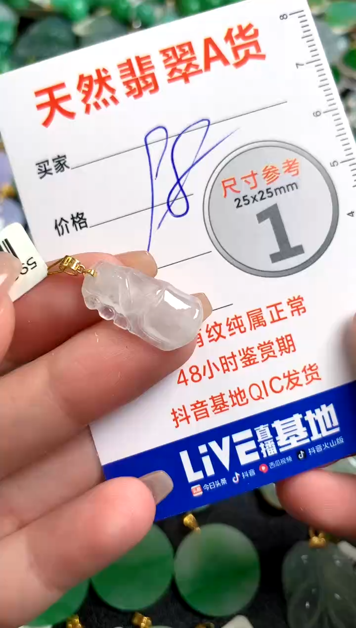 【闪购商品】翡翠颈饰18K金镶嵌13003139