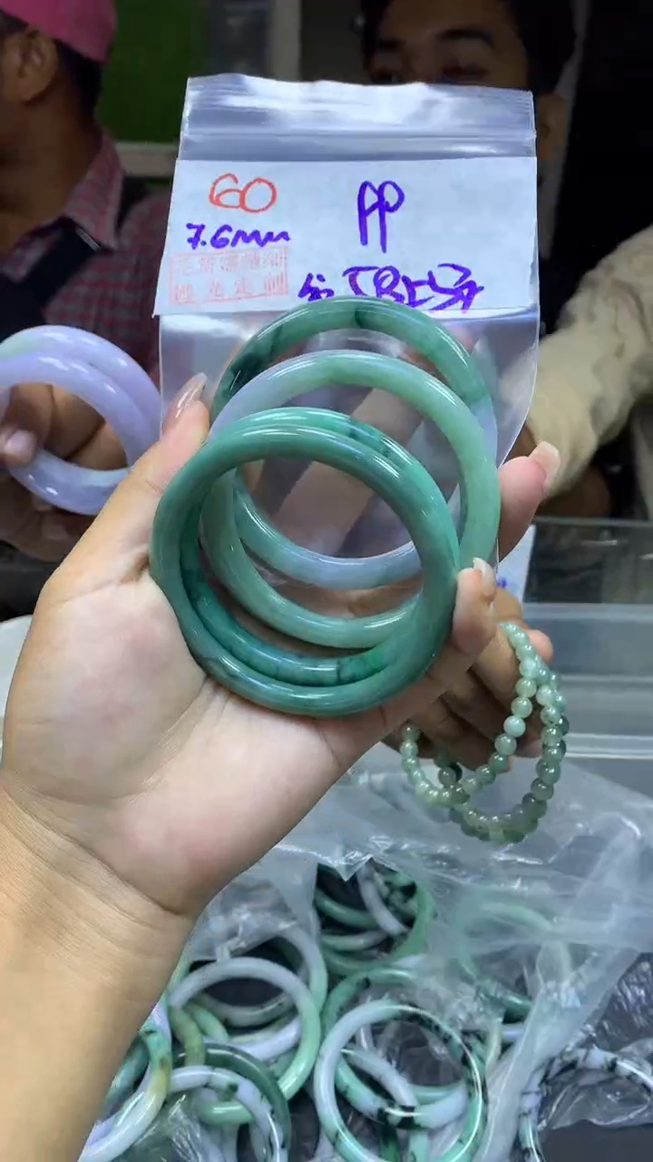 定制翡翠未镶嵌60手镯58纹+99元+多样拍一发一