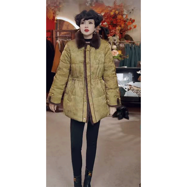 067  《香妃娘娘》 潮牌中长款羽绒服