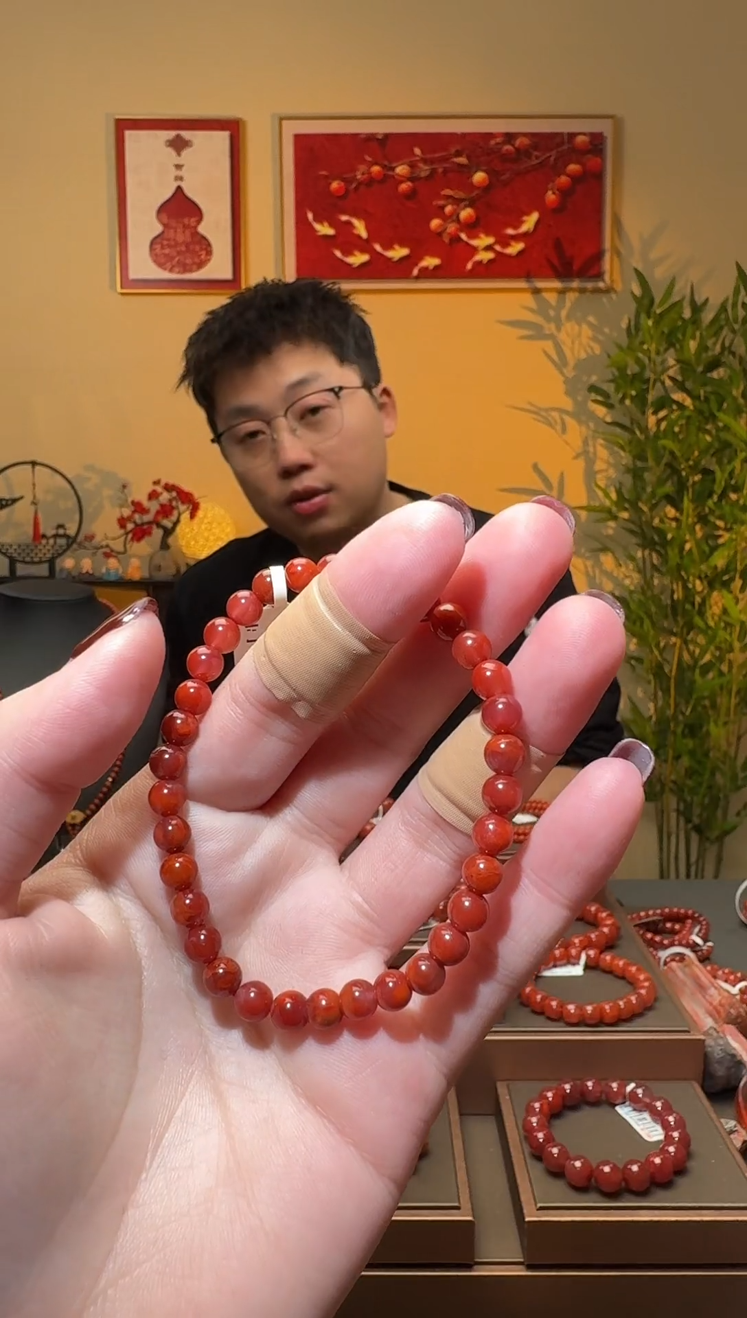 【闪购商品】南红玛瑙手串未镶嵌一条5mm+ 多样性发货