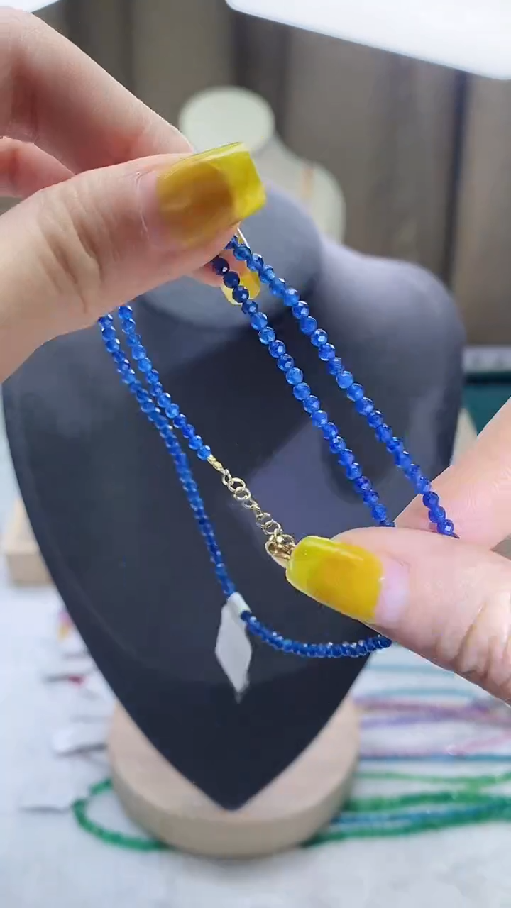 【闪购商品】蓝宝石项链14K金镶嵌诗宁甄选珠宝SYZB71