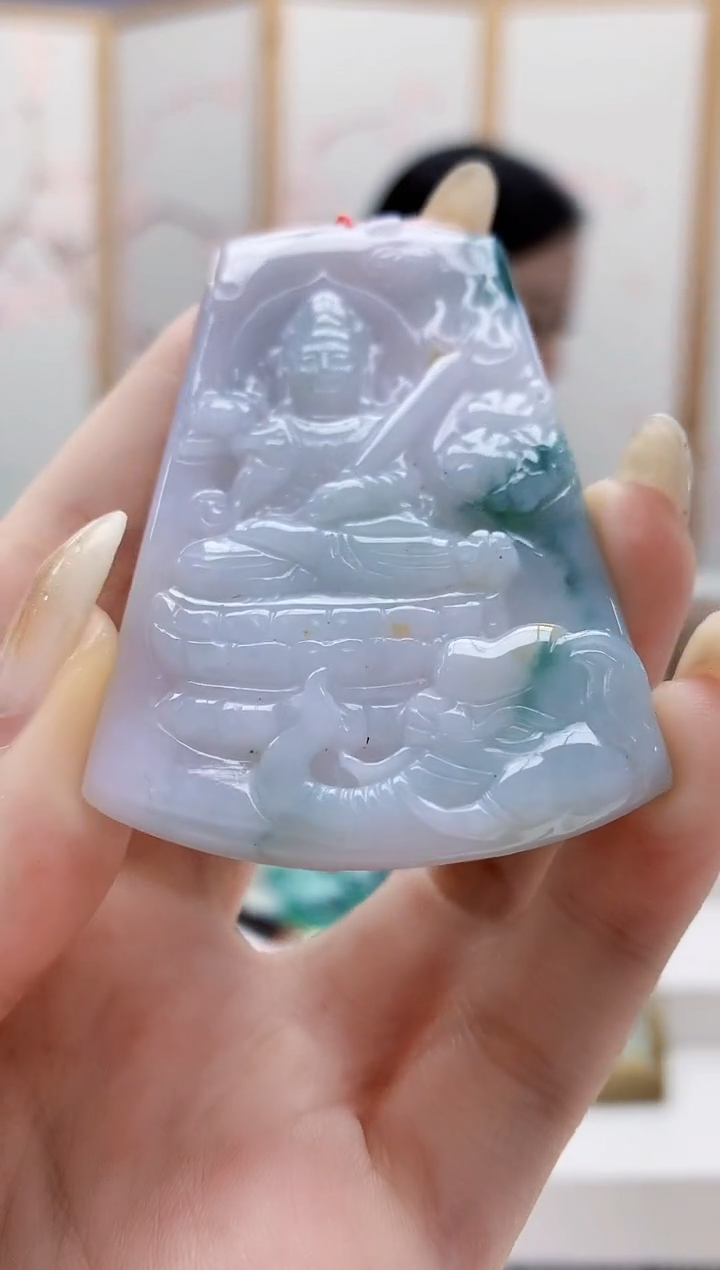 未镶嵌定制翡翠4852jw-毛货挂件55