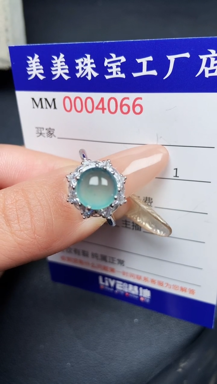 【闪购商品】翡翠颈饰银S925镶嵌4066