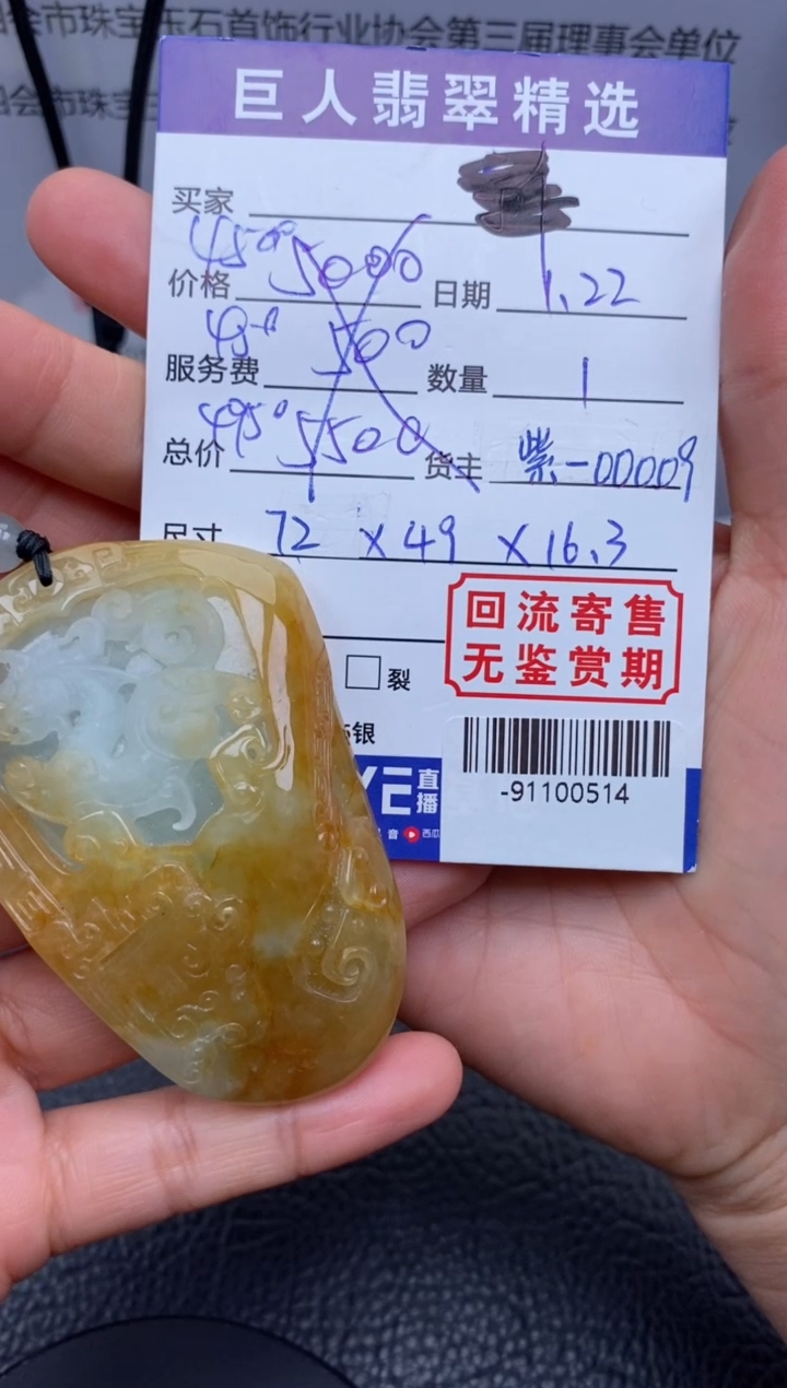 【闪购商品】翡翠颈饰未镶嵌多人-91100514