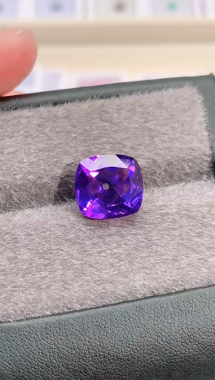 未镶嵌珠宝半成品紫晶6.61-66天然紫水晶