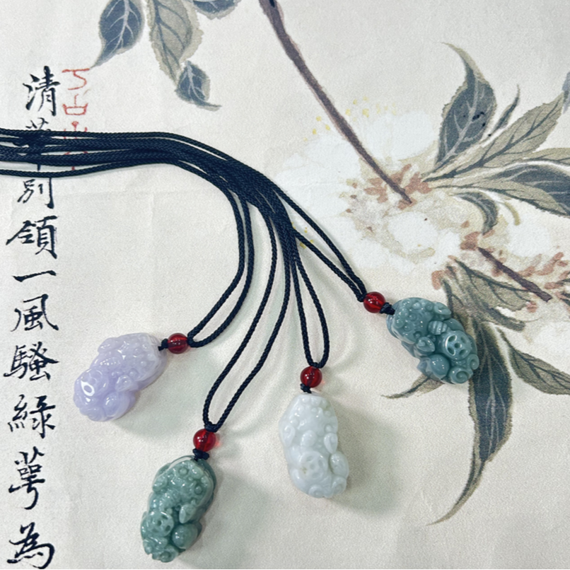 天然翡翠A货貔貅吊坠（多样性发货发其一）宽15/17高25/28厚11/12